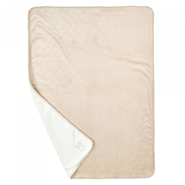 Couverture supersoft wavy 75x100cm sable Nattou