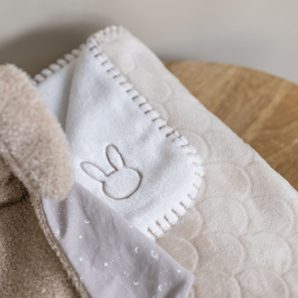 Couverture supersoft wavy 75x100cm sable Nattou