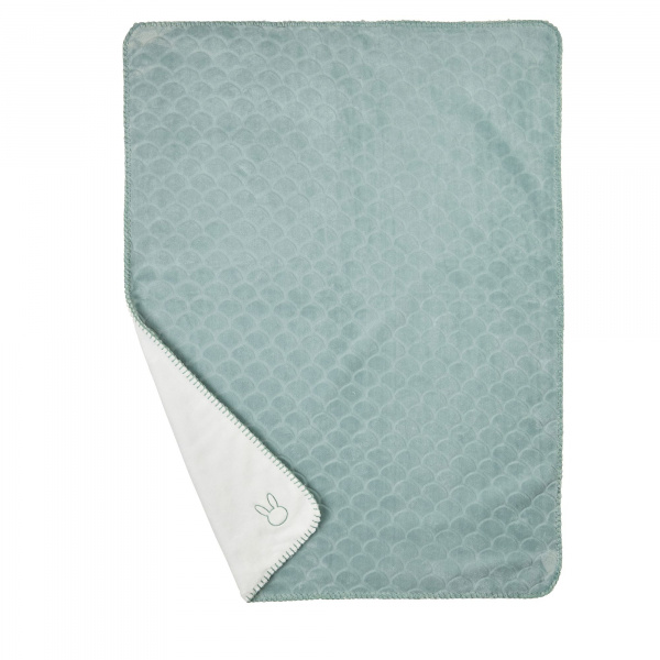 Couverture supersoft wavy 75x100cm vert de gris Nattou