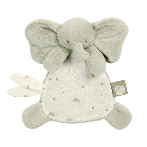Mini doudou loulou elephant vert tilleul Nattou