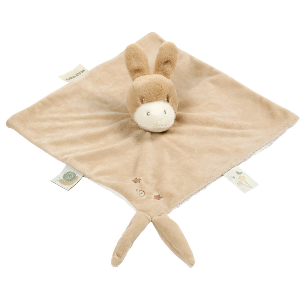 Doudou loulou âne velours caramel Nattou
