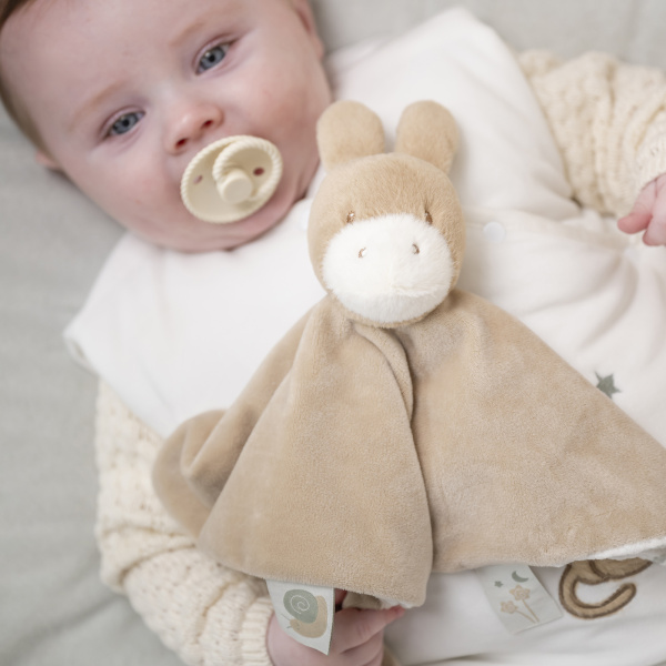Doudou loulou âne velours caramel Nattou