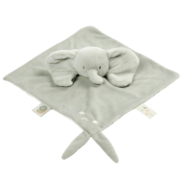 Doudou loulou elephant velours vert tilleul Nattou