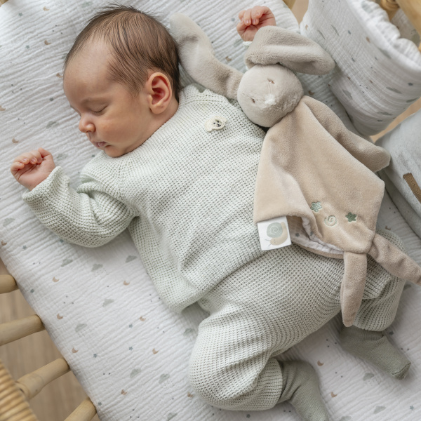 Doudou loulou lapin velours sable Nattou