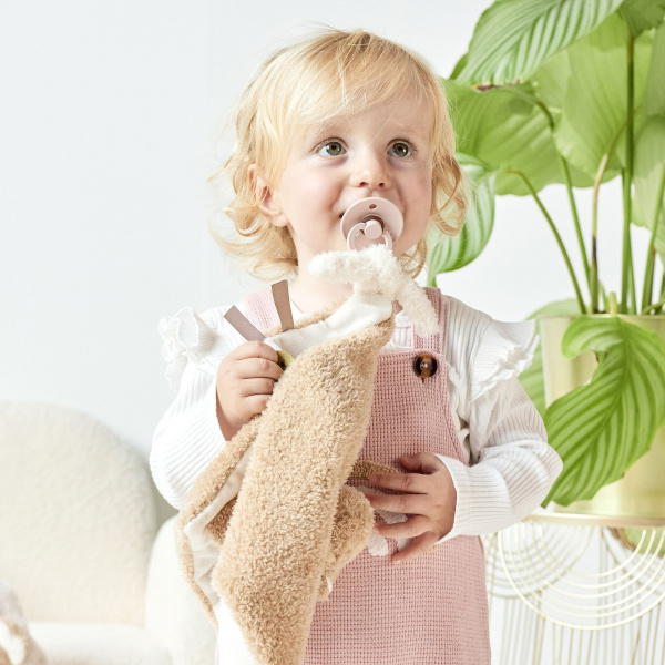 Maxi doudou ours bouclette caramel Nattou