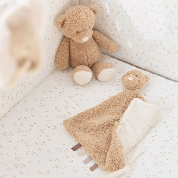 Maxi doudou ours bouclette caramel Nattou