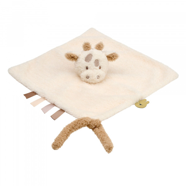 Doudou girafe bouclette écru bouclette Nattou