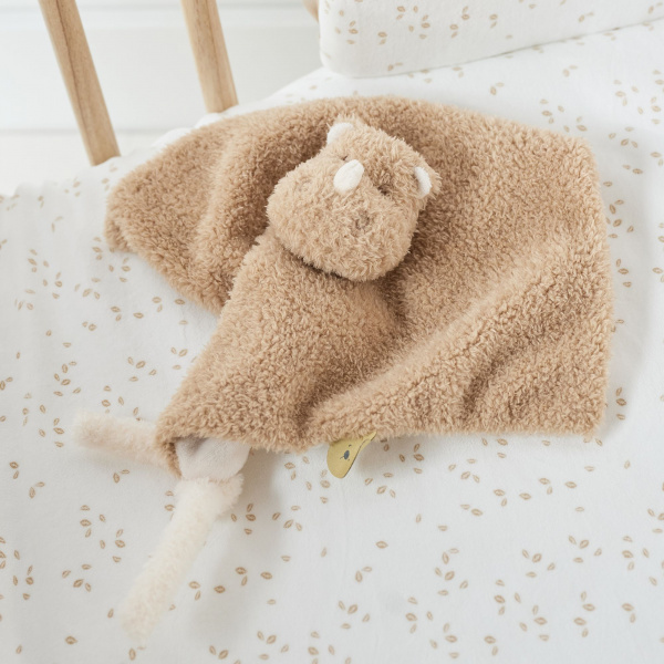 Doudou girafe bouclette écru bouclette Nattou