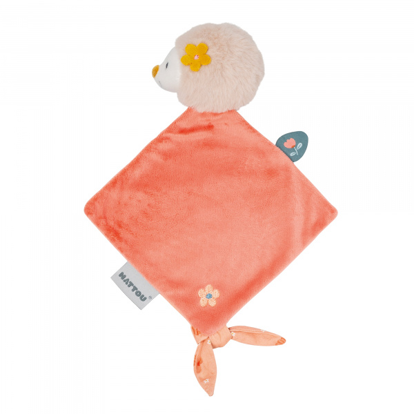Mini doudou plat zoë le hérisson Nattou