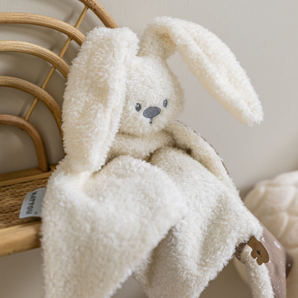 Maxi doudou lapidou teddy phosphorescent glow avec motif imprimé vanille Nattou