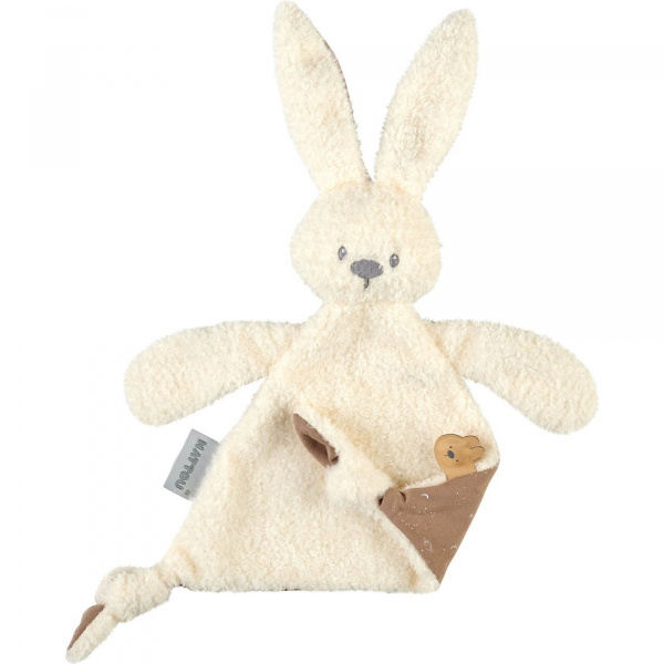 Doudou lapidou teddy triangle phosphorescent glow avec motif imprimé vanille 36 cm Nattou