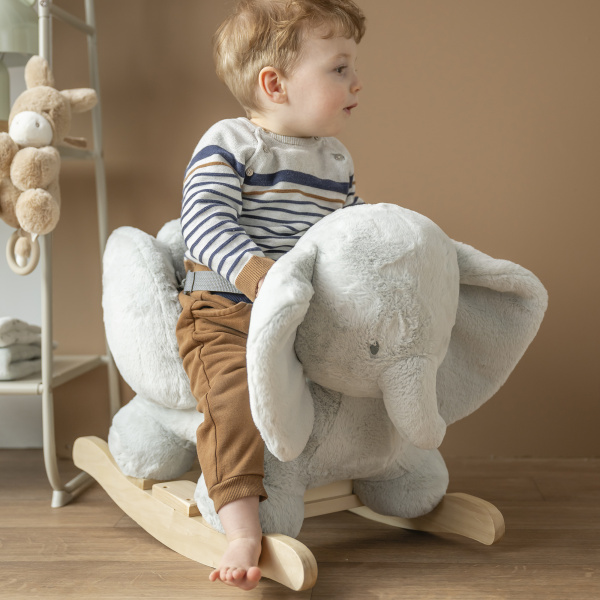 Bascule elephant vert tilleul Nattou