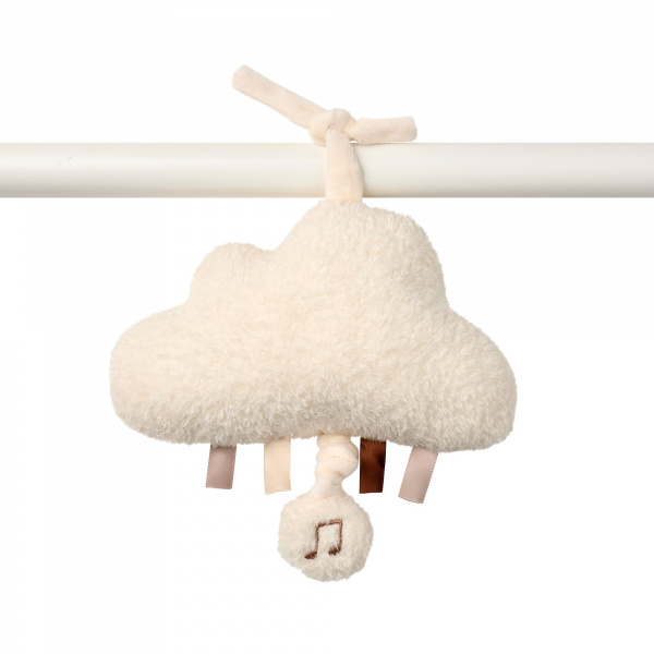 Mini peluche musicale nuage bouclette ecru Nattou