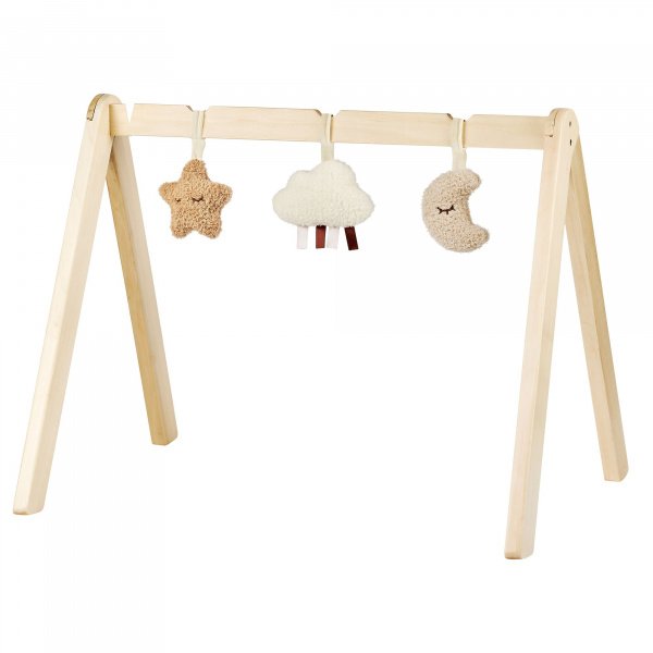 Arches en bois avec jouets à suspendre corail Nattou