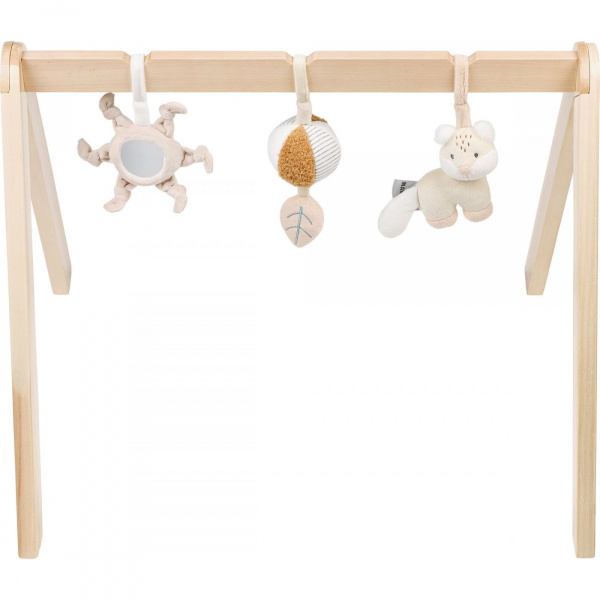 Arche en bois avec jouets à suspendre ernest, flo & oli Nattou