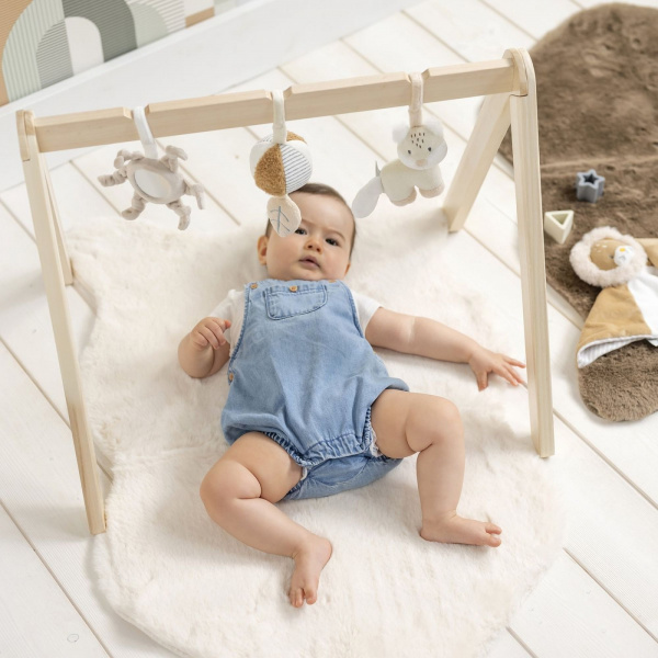 Arche en bois avec jouets à suspendre ernest, flo & oli Nattou