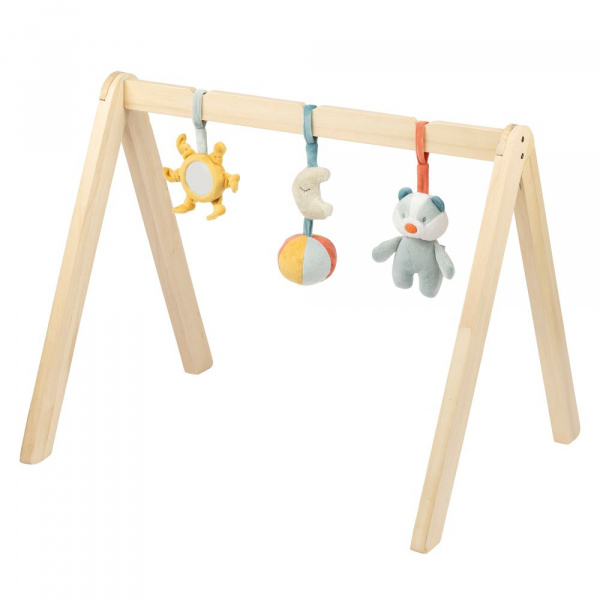 Arches en bois avec jouets à suspendre félix & léo Nattou