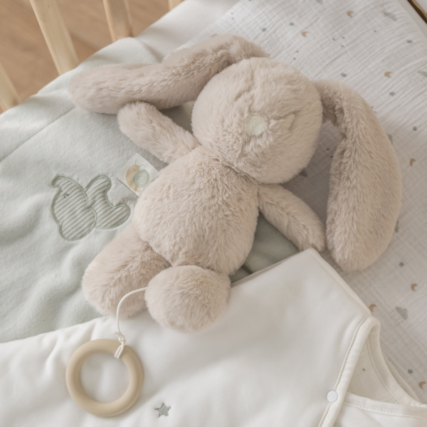 Peluche musicale lapin loulou sable Nattou