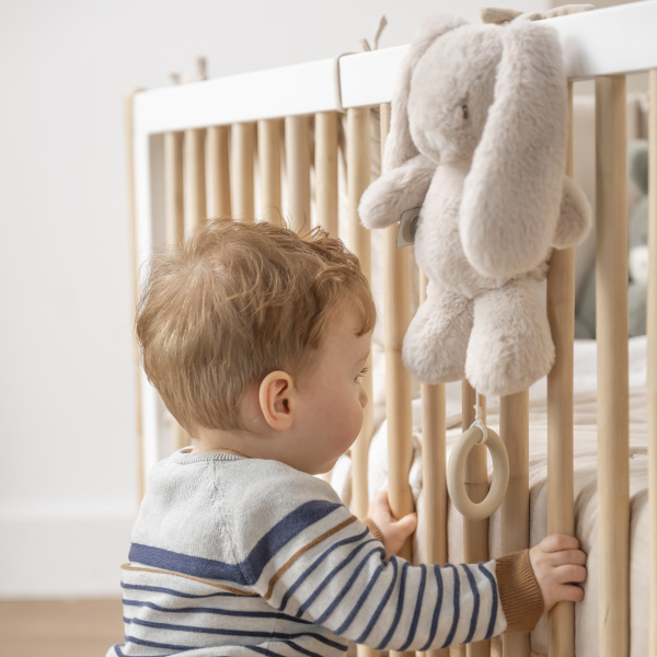 Peluche musicale lapin loulou sable Nattou