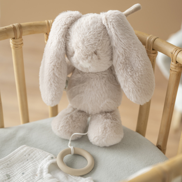Peluche musicale lapin loulou sable Nattou