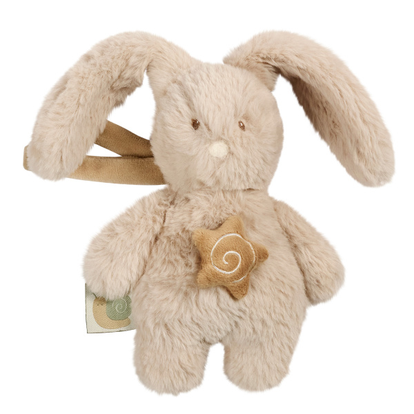 Mini peluche musicale lapin loulou 20 cm sable Nattou