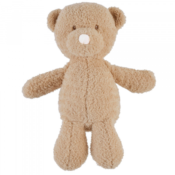 Peluche ours bouclette 30cm caramel teddy bouclette Nattou