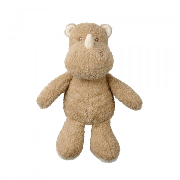 Peluche rhino bouclette 30cm caramel teddy bouclette Nattou