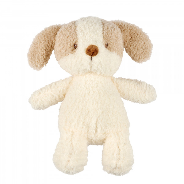 Peluche chien teddy bouclette 24cm ecru Nattou