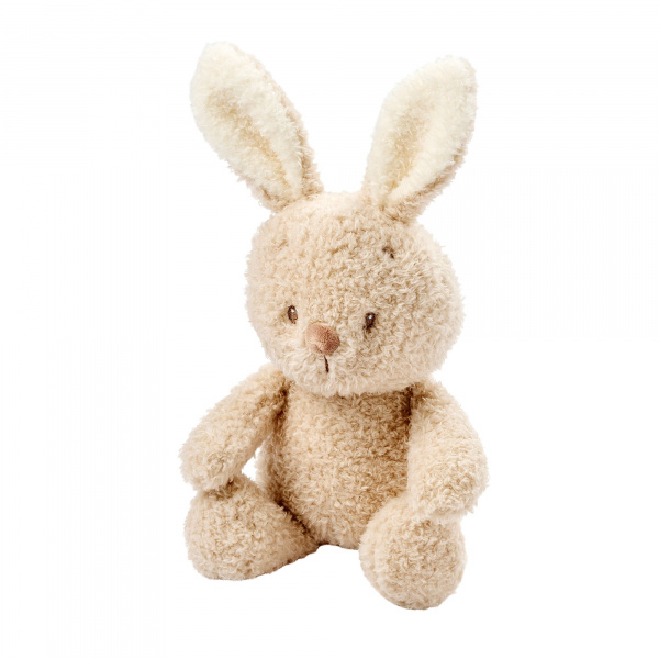 Peluche lapin teddy bouclette 24cm beige Nattou