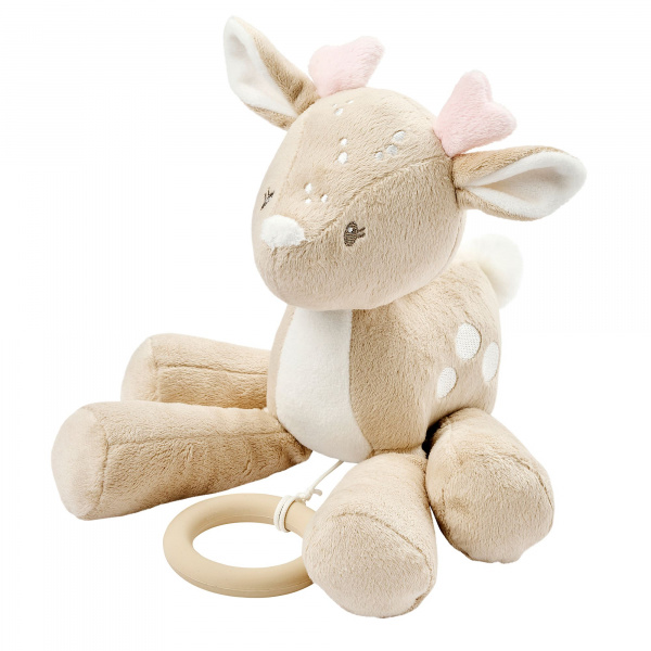 Peluche musical fanfan biche velours Nattou