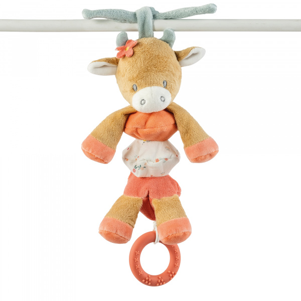 Peluche vibrato mila la vache Nattou