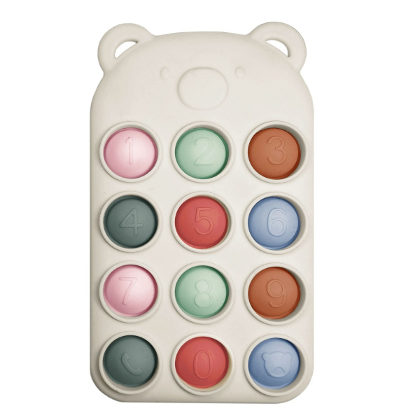 Anneau dentition pop en silicone it télécommande Nattou