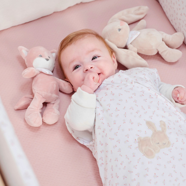 Peluche mini pomme le lapin Nattou