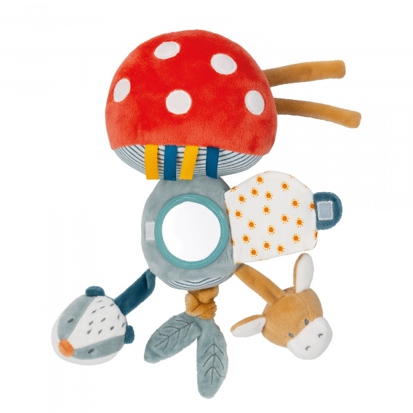 Peluche d'activité 32cm champignon felix et léo Nattou