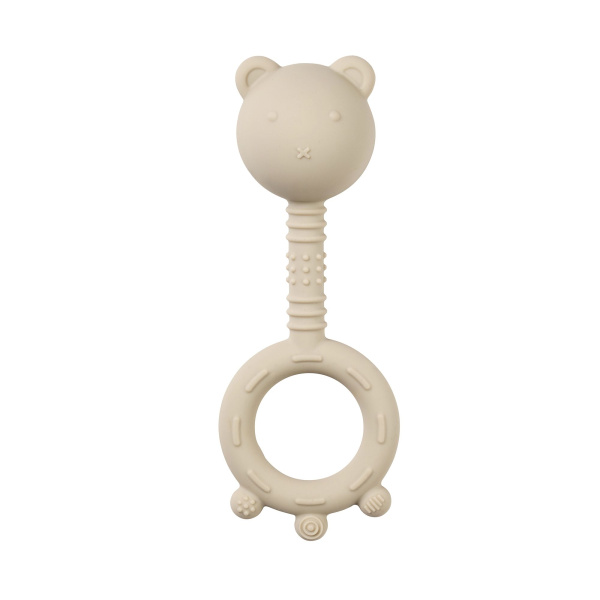 Hochet ours en silicone argile Nattou