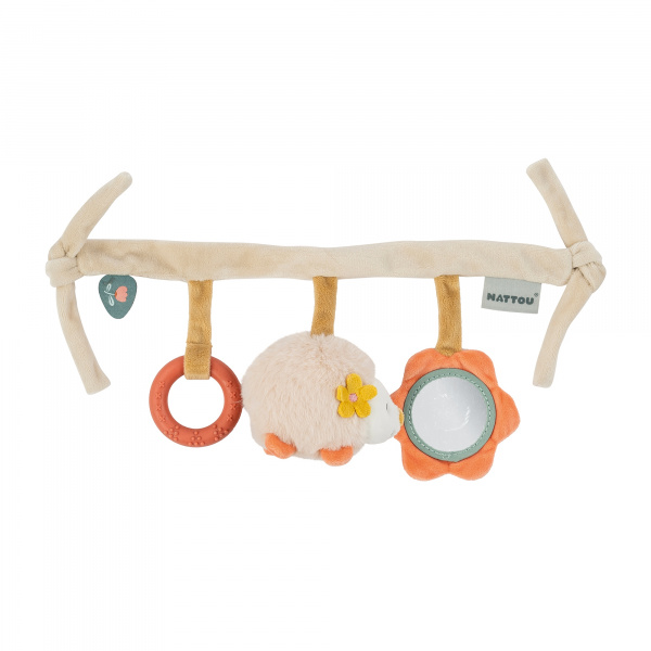 Peluches d'activités à suspendre zoé le hérisson Nattou