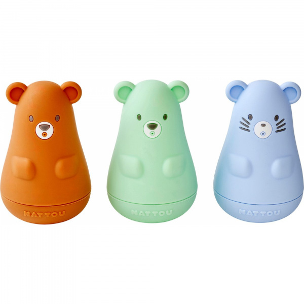 Set 3 aspergeurs bain silicone Nattou