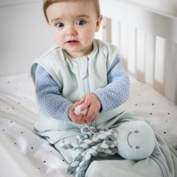 Peluche poulpe musical vert de gris - menthe Nattou