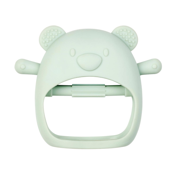 Moufle de dentition en silicone vert Nattou