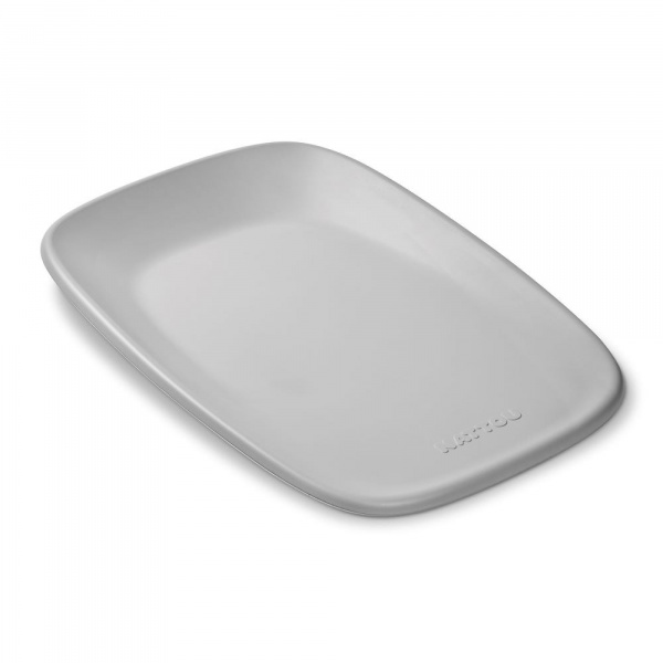 Matelas à langer en mousse softy gris + coussin en éponge pour matelas à langer gris Nattou