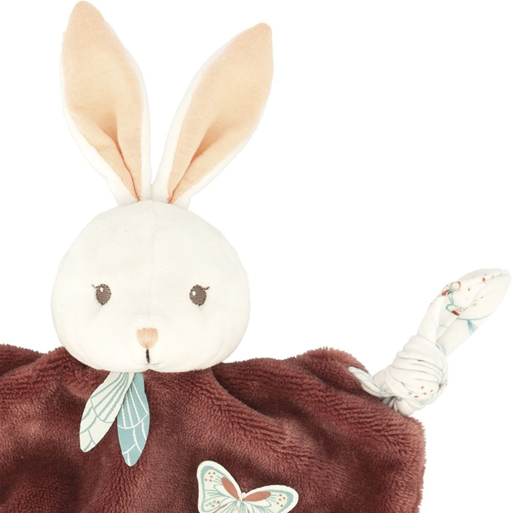 Kaloo - Plume - Doudou plat lapin rose poudré 25 cm