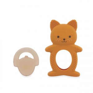 Lot de 2 anneaux de dentition et réfrigérant ecureuil Kaloo