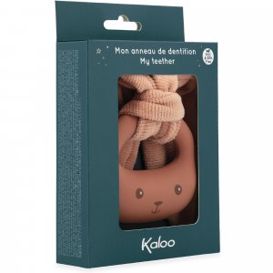 Anneau de dentition lapin en silicone terracotta Kaloo