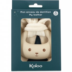 Anneau de dentition lapin en silicone crème Kaloo