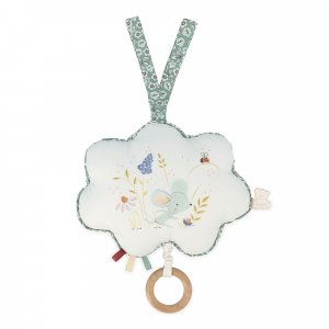 Coussin musical souris verte15 cm Kaloo