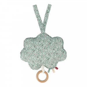 Coussin musical souris verte15 cm Kaloo