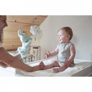 Coussin musical souris verte15 cm Kaloo