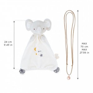 Coffret naissance doudou et collier bola elephant Kaloo