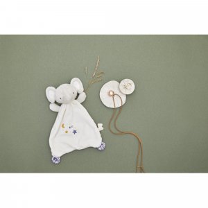 Coffret naissance doudou et collier bola elephant Kaloo