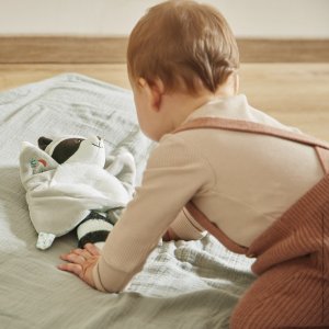 Doudou carré raton laveur gaston Kaloo